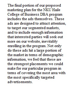 Marketing Plan Part 5